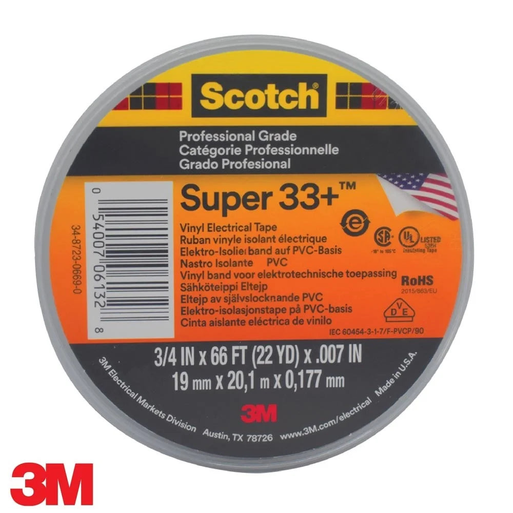 CINTA AISLANTE NEGRA SCOTCH 3M