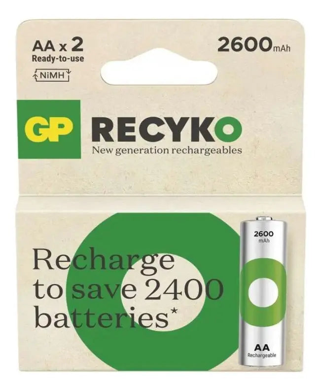 Baterias Recargables GP AA Ni-MH 2700 mAh Blíster x2