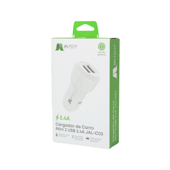 CARGADOR DE CARRO MINI 2 USB 2.4A