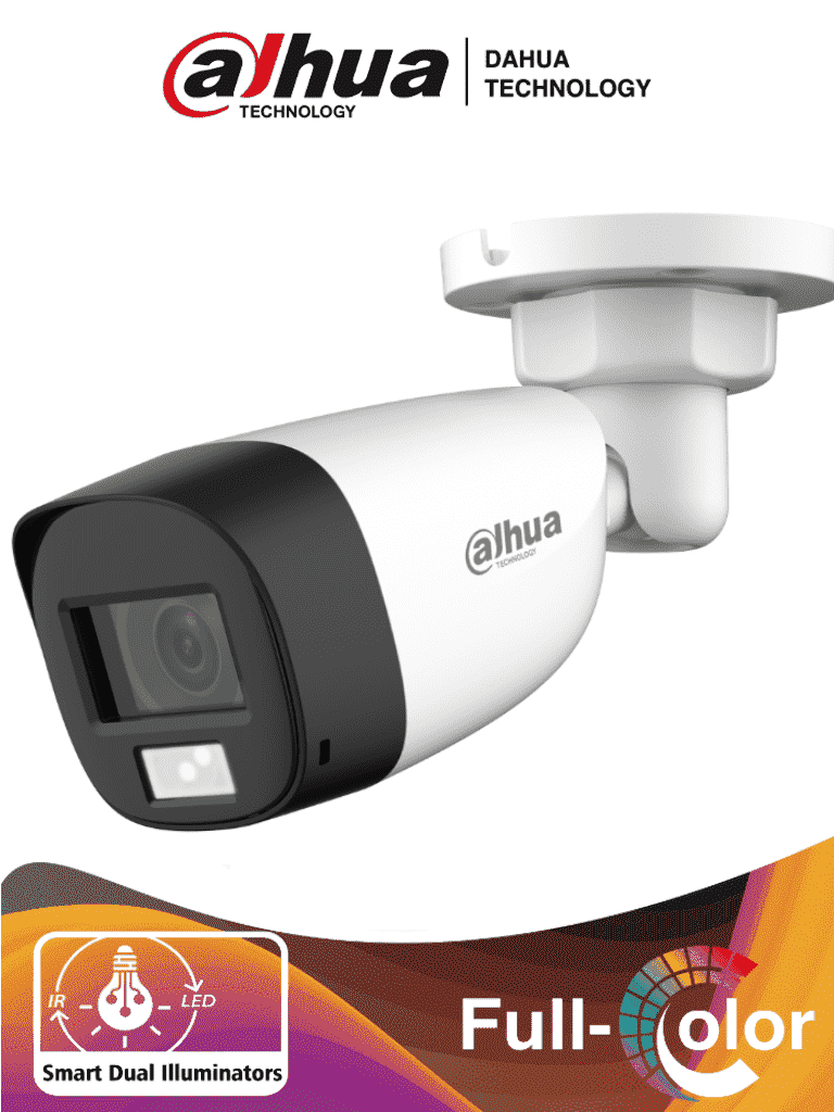 CAMARA BALA DAHUA 2MP FULL COLOR + AUDIO IP67