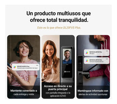 CERRADURA INTELIGENTE EZVIZ DL20FVS CON RECONOCIMIENTO FACIAL 3D