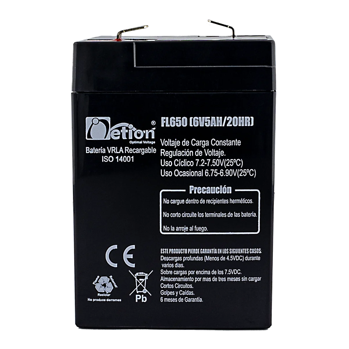 BATERIA NETION SELLADA 6V 5A RECARGABLE