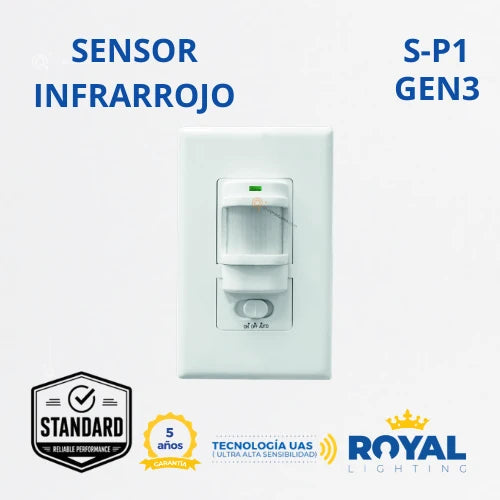 SENSOR DE MOVIMIENTO INFRARROJO S-P1