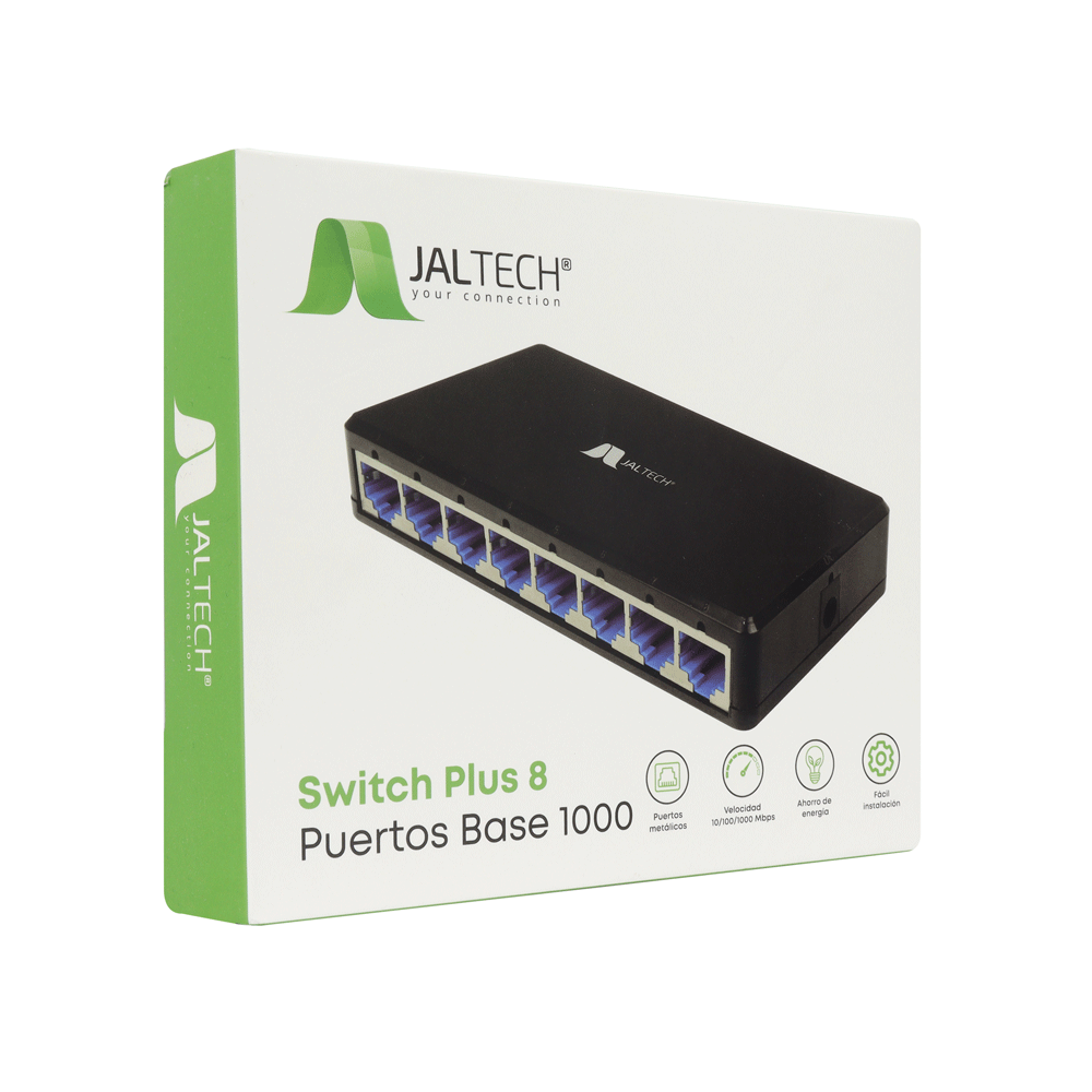 SWITCH PLUS 8 PUERTOS BASE 1000