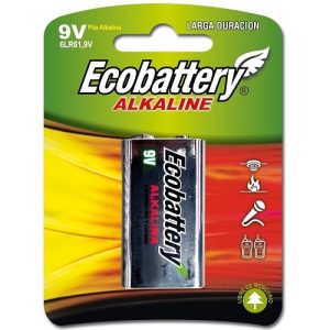 6LR 1B1//BATERIA PANASONIC ALKALINA 9V