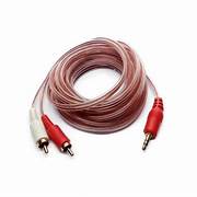 CABLE 25//EXTENSION 2X1, 2RCA A PLUG 3.5 ST 5MTS