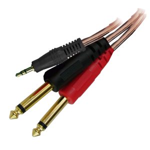 CABLE 72//EXTENSION 2 PLUG 1/4-PLIG 3.5ST. 1.8MTS