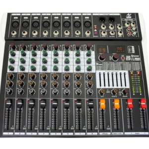 AS-MXE8 // Consola 8 Canales con Efecto DSP con USB y Bluetooth