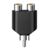 AD-269 // CONVERTIDOR 1 JACK RCA A 2 JACK RCA